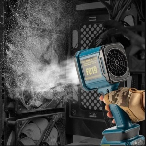 Suflanta Portabila cu Aer Turbo Jet, Putere 1000W, Acumulator 18V, Debit Reglabil, Viteza Aerului 45 m/s - Img 3