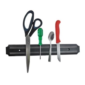 Suport magnetic pentru scule, fixare perete, 33 x 4.8 x 1.4 cm, negru  - Img 3