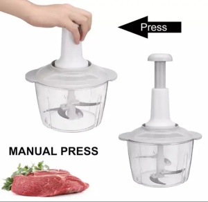 Tocător manual din plastic cu bol (tocător de legume) ,2000ml - Img 3