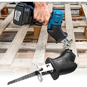 Trusa ,Set 8 Scule Electrice Inclus Surubelnita/Burghiu cu Percutie/Polizor/Ferastrau Sabie/Ferastrau cu Lant/Convertor Power Bank/Gazda Fara Perii, Acumulatori 21V, Incarcator Etc - Img 6
