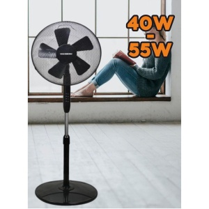 Ventilator cu picior Hausberg HB5200 Speed, 40 cm, 3 viteze,timer 1-2 ore - Img 2