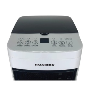 Ventilator cu racire si umidificare aer HAUSBERG HB-5955, 3 viteze, telecomanda, temporizator 12 ore, rezervor apa 4 l, portabil, Alb - Img 9