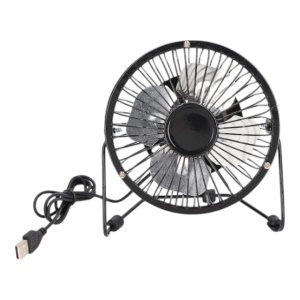 Ventilator portabil alimentat prin USB 14 cm Culoare - negru