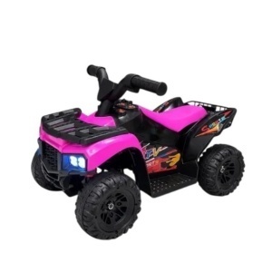 ATV Electric Pentru Copii, 3+ Ani, Muzica Si Lumini, 1 Motor, 6V, Roz - 212 - Img 2