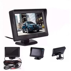 Auto Monitor, afisaj camera de mers inapoi pliabil - Img 3