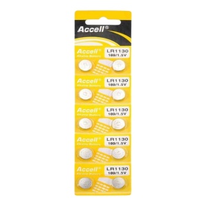 Baterie Accell AG10, LR1130, G10, LR54, 189, GP89A, 389, SR1130A , 1bucata - Img 2