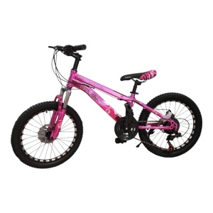Bicicleta Caraiman 2023, Culoare ROZ, Cod CR-20, 20inch, Cadru Otel, Frane pe Disc
