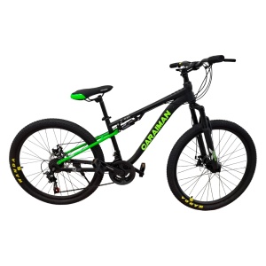 Bicicleta Caraiman 26 S, 26 inch cu Multiple Viteze si Jante Aluminiu , verde - Img 2