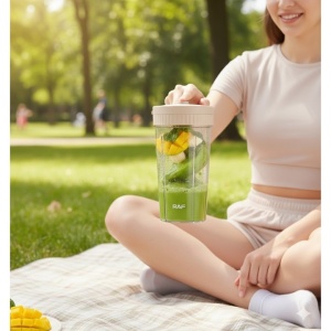 Blender Portabil RAF cu Pahar USB 300ml - Img 3