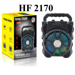 Boxa portabila cu lumini LED HF2170, 15W PMPO, Bluetooth - Img 2