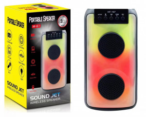 Boxa Portabila HF-4206 cu Bluetooth, Karaoke, Super Lumini Sound Jet,Microfon - Img 5