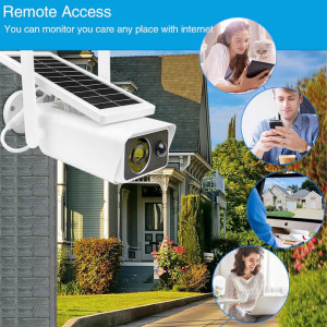 Cameră WiFi de exterior cu panou solar reîncărcabil  - Img 3