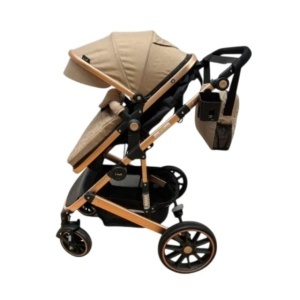 Carucior 3 In 1,Scoica, Landou si Sport, Reversibil Si Cu Suspensii T4 Kafea - Img 2