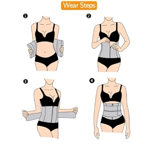 Centura modelatoare, talie viespe , tip corset,XL - Img 3