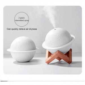 Difuzor aromaterapie Planet , umidificator , 3 tipuri de lumina , capacitate 200 ml , cablu USB - Img 2