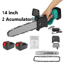Drujba Motofierastrau cu Lant 14 inch, cu 2 Acumulatori, 1Lama, 1Lant, Acumulator Lithium, 4200rpm, 48V - Img 8