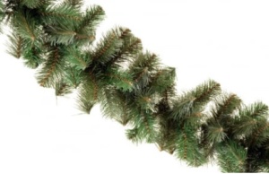 Ghirlanda de Brad Artificial Verde Aspect Natural 10m, Aspect Naural