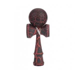 Kendama Profesionala, din lemn, design artistic cu finisaj fulger, 18 cm - Img 2