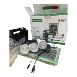 Kit solar 2 becuri + player USB, radio + încărcător telefon, NV-T204