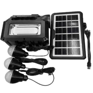 Kit solar portabil GDLITE GD8017 Music cu Bluetooth pentru Camping - Img 2