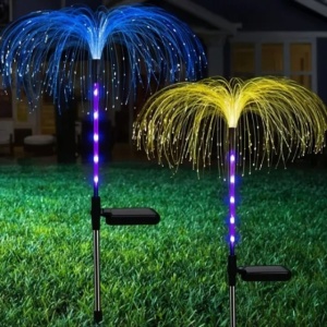 Lampa Solara Tip Palmier RGB 2Buc/set  - Img 2
