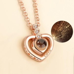 Lantisor-Te Iubesc de 100x altfel Rose Gold