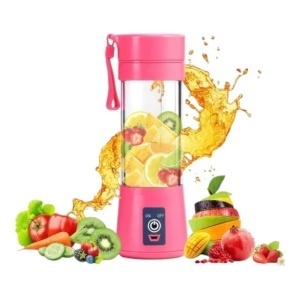 Mini-Blender Portabil cu Incarcare USB ,Roz