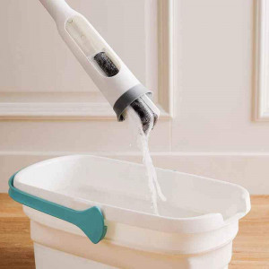 Mop Magic Cotton cu Sistem de Stoarcere Rapida, Perfect Pentru Toate Suprafetele si Spatiile Inguste - Img 5