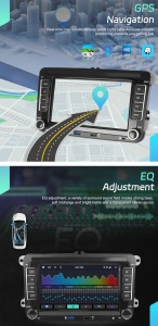 Navigatie Android CAMERA SPATE, Dedicata Volkswagen, Skoda, Seat, Golf 5, Golf 6, Jetta, Passat B6/B7, Tiguan, Touran, Transporter T5, Seat Leon si Skoda Octavia 2 si Fabia 2GB RAM, 32GB RAM, Ecran 7 inch, CarPlay si Android Auto Wireless, USB, Radio RDS - Img 10