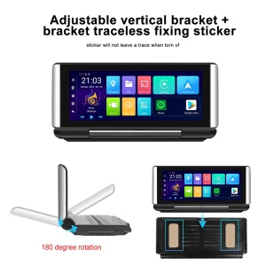 Navigatie Auto UNIVERSALA, Navigatie portabila Android 13 Universala, 2 GB RAM 32 GB ROM Octa-Core, Ecran rabatabil de 6.86 inchi, Android Auto & Carplay, WiFi, GPS, BT, FM+ Camera marsarier inclusa, Aplicatie Wi-Fi, Bluetooth Audio, negru - Img 3