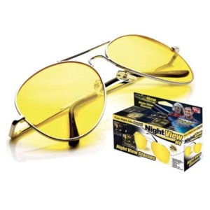 Ochelari de condus Night View Glasses , protectie UV , lentile galbene