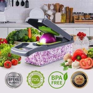 Razatoare Multifunctionala Veggie Slicer, Razatoare multifunctionala 16 in 1 pentru legume, fructe si branzeturi - Img 4
