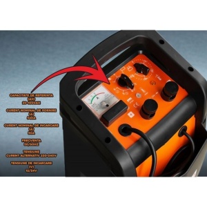 Robot de pornire auto TI600 Profesional, curent de incarcare max 50A, curent pornire 540A, putere 2.0 KW - Img 4