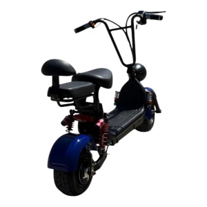 Scuter mini electric 1000W 48V viteza 25 km/h albastru, FARA PERMIS - Img 3