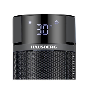 Șemineu Electric Digital Tip Turn HAUSBERG HB-8228NG, 2000 W, Efect de Flacără, Protecție la Răsturnare, Termostat, Telecomandă, Negru - Img 3