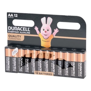 Set de 12 bucati Baterii Duracell AA