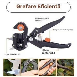 Set de unelte pentru altoire în grădinărit: 3 tipuri diferite de lame de tăiere  - Img 3