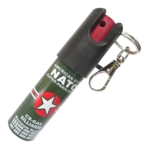Spray paralizant cu piper NATO tip breloc 20 ml pentru autoaparare