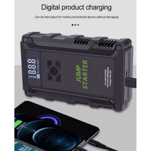 Starter Auto Portabil K09 12V cu Compresor de Aer de 2500A - Img 3