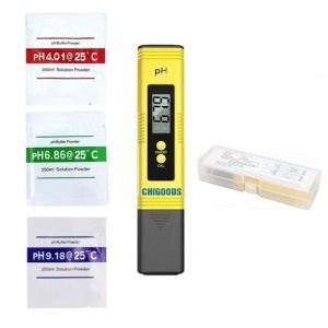 Tester PH digital Chigoods, LCD, test de apa, Galben/Negru - Img 2
