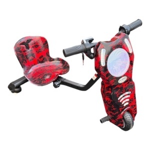 Tricicleta electrica drift pentru copii KD04RS , Putere motor 200W , 3000mah, Bluetooth, 3 niveluri viteza, suspensie spate, autonomie 8-12 km, tip de incarcare 3h - Img 5