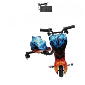 Tricicleta electrica pentru drifturi 360, motor 250 W, 15 KM/H, 4400 mA, 36 V, Ice fire - Img 4