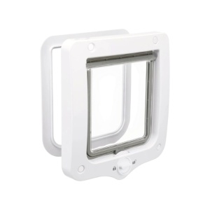 Usa batanta pentru pisici Trixie 2-Way, 20x22 cm, Alb