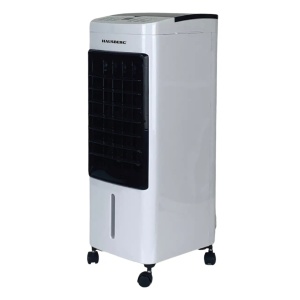 Ventilator cu racire si umidificare aer HAUSBERG HB-5955, 3 viteze, telecomanda, temporizator 12 ore, rezervor apa 4 l, portabil, Alb - Img 10