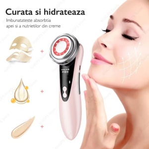 Aparat pentru ingrijire faciala 5 in 1 , antirid, fototerapie, tratament lifting, lumina LED - Img 4