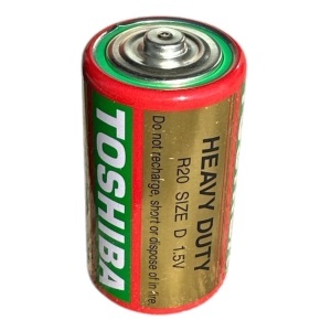 Baterie R20 Toshiba 1.5V, 1bucata