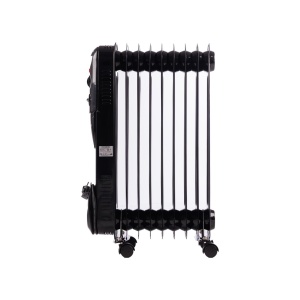 Calorifer electric cu ulei HAUSBERG HB-8915, 3 trepte, 800-1200-2000 W, 9 elementi 110 mm x 580 mm, termostat reglabil, maner si rotite pentru o deplasare facila, indicator luminos functionare, negru - Img 4