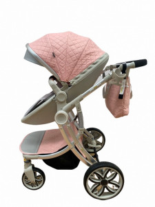 Carucior 2 in 1 Reversibil, Landou si Sport, Egg Shape F1 LC, Roz - Img 3