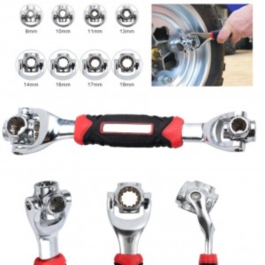 Cheie Universala Doua Capete, Multifunctionala 48 in 1, de mare precizie, Rotire 360 grade, grad de inclinare de 45 grade - Img 3