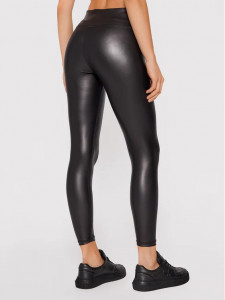 Colanti Legging Slim Fit cu Banda Ridicata in Jurul Taliei, Colanti de Dama, Culoare Neagra, Diverse Marimi - Img 4